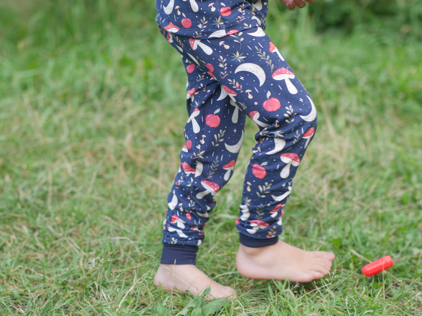 Mushroom Moon Two Piece Kids Pajama Set